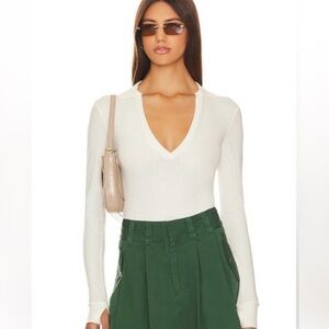 NWT  Free People Do It Right Bodysuit in Blanchette